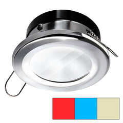 i2Systems Apeiron A1120 Spring Mount Light - Round - Red, Warm White  Blue - Polished Chrome [A1120Z-11HCE]